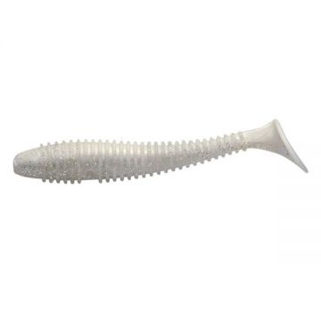 Shad Ribbed Swing White Ghost 9.5cm, 7buc/plic Rapture