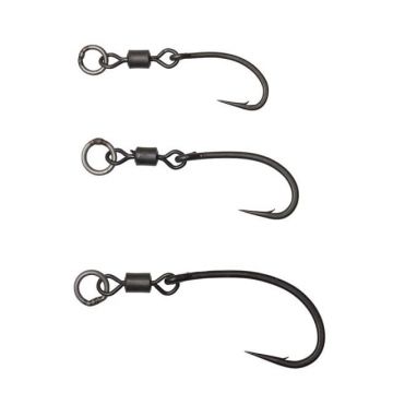 Carlige Prologic Swivel Hooks Long Shank, 5buc/plic (Marime Carlige: Nr. 4)