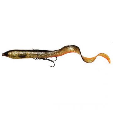 Naluca Savage Gear Hard EEL, culoare Black Gold, 17cm, 50g, 2+1buc/plic