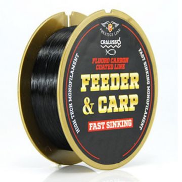 Fir Cralusso Feeder Carp FluoroCarbon, Negru, 300m (Diametru fir: 0.22 mm)