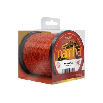 Fir Monofilament Delphin Mamba Carp, Camo Fire, 600m (Diametru fir: 0.28 mm)