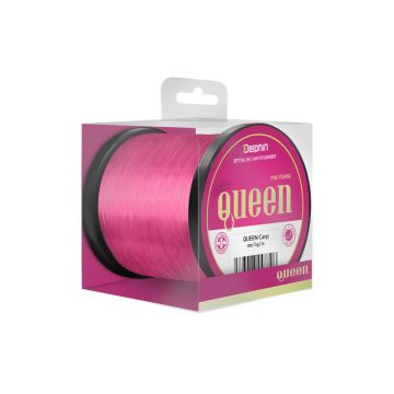 Fir Monofilament Delphin Queen Carp, Roz, 1200m (Diametru fir: 0.25 mm)