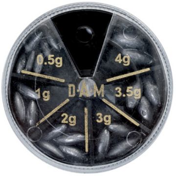 Set plumbi Dam, Oval (0.5-4.0g) 80g