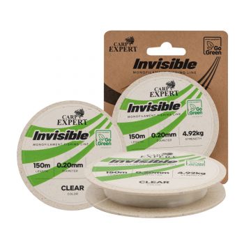 Fir Monofilament Carp Expert Invisible Go Green, Clear, 150m (Diametru fir: 0.14 mm)