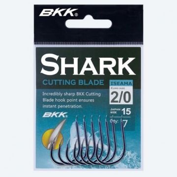 Carlige BKK Iseama Shark, Black Nickel (Marime Carlige: Nr. 4)