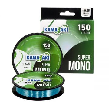 Fir monofilament Super Mono Albastru, 150m Kamasaki (Diametru fir: 0.30 mm)