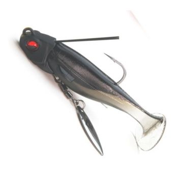 Swimbait Raid Head Swimmer Libero, 6cm, 5g, 001 Sikkoku, 2+2buc/plic