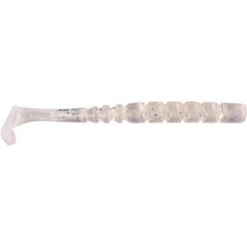 Shad Mustad AJI Paddle Tail, 5cm, Clear Luminous Silver Glitter, 12buc/plic