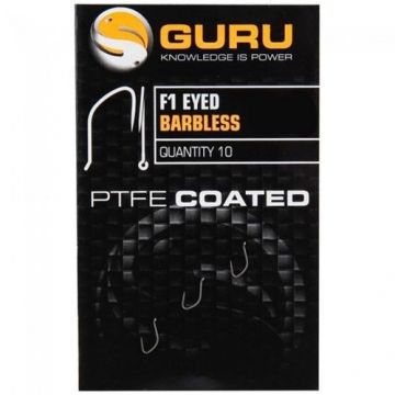 Carlige Guru Eyed Barbless, 10buc (Marime Carlige: Nr. 22)