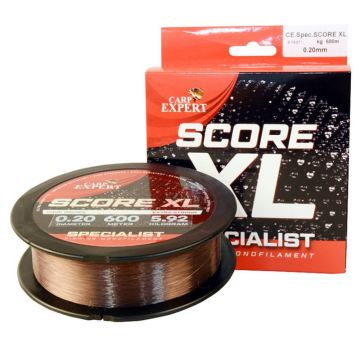 Fir Monofilament Carp Expert Specialist Score XL, Dark Brown, 600m (Diametru fir: 0.28 mm)