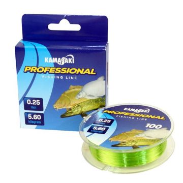 Fir Monofilament EnergoTeam Kamasaki Professional, Verde Deschis, 100m (Diametru fir: 0.20 mm)