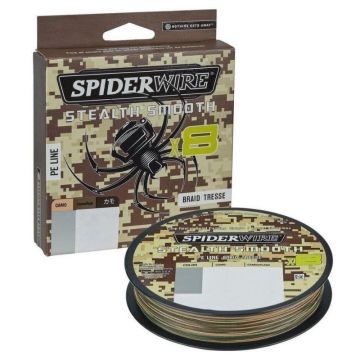 Fir Textil SpiderWire Stealth Smooth 8 Braid, Camo, 150m (Diametru fir: 0.05 mm)