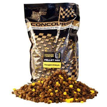 Pelete pentru Nadire Benzar Mix Concourse Twister Pellet Mix, 800g (Aroma: Cherry)