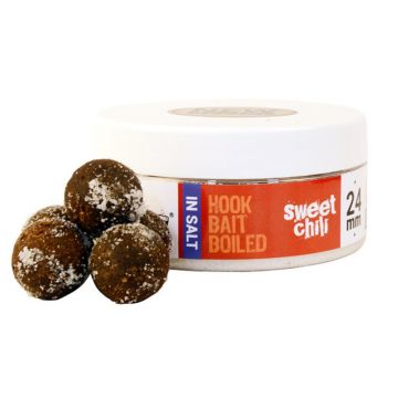 Boilies Solubil De Carlig Sarat The One Hook Bait In Salt, 24mm, 130g (Aroma: Sweet Chili)