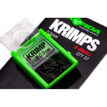 Bride pentru Monturi Korda Chod Krimps, 50buc/cutie (Marime: 0.5 mm)