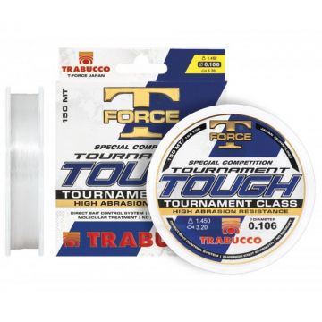 Fir Monofilament Trabucco Tournament Tough New, Transparent, 150m (Diametru fir: 0.10 mm)