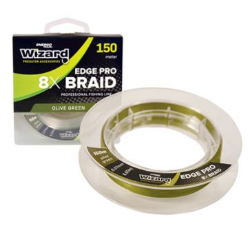 Fir Textil EnergoTeam Wizard Edge Pro 8X Braid, Olive Green, 150m (Diametru fir: 0.14 mm)