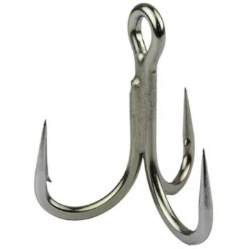 Ancora Tripla Mustad Jaw Lok In-Line Treble Titan Steel 4X Strong (Marime Ancora: Nr. 1/0)