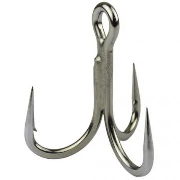 Ancora Tripla Mustad Jaw Lok In-Line Treble Titan Steel 4X Strong (Marime Ancora: Nr. 4)