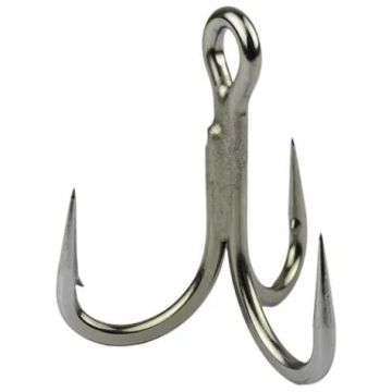 Ancora Tripla Mustad Jaw Lok In-Line Treble Titan Steel 5X Strong (Marime Ancora: Nr. 1/0)