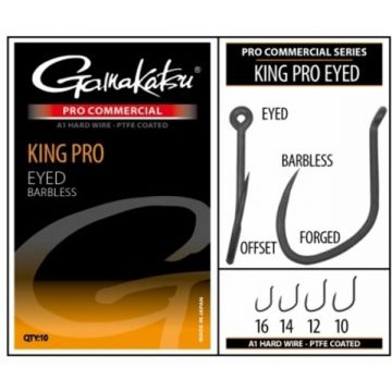 Carlige Gamakatsu Coars Pro-C King Pro Eyed, 10buc/plic (Marime Carlige: Nr. 12)