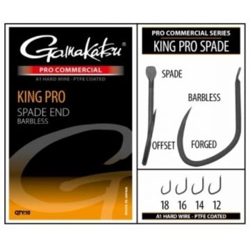 Carlige Gamakatsu Coars Pro-C King Pro Spade, 10buc/plic (Marime Carlige: Nr. 14)