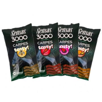 Groundbait Sensas 3000 Carp Tasty, 1kg (Aroma: Miere)