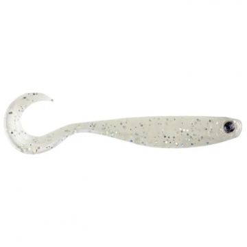 Shad Mustad Mezashi Curly Tail Minnow, Pearl White, 9cm, 6buc