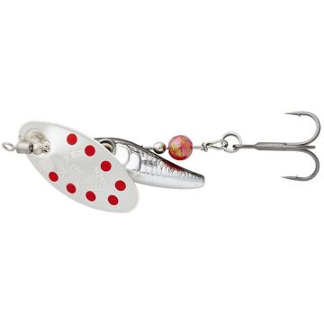 Lingurita Rotativa Savage Gear Spinner Sticklebait Sinking Nr.4, Dirty Silver Red, 9.1g