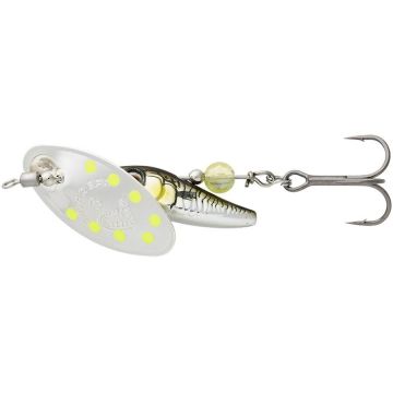 Lingurita Rotativa Savage Gear Spinner Sticklebait Sinking Nr.4, Green Silver Ayu, 9.1g