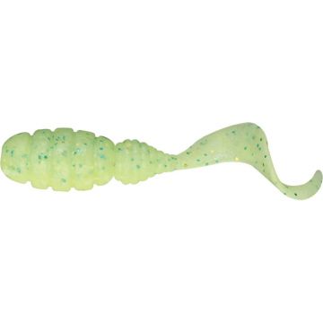 Naluca Jackall Good Meal Grub, Hot Lime Glow Chartreuse, 3.8cm, 8buc