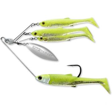 Spinnerbait Live Target BaitBall Spinner Rig Large, Chart/Silver, 14g