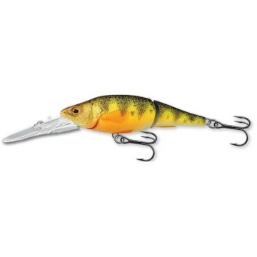 Vobler Live Target Yellow Perch Jointed D, Florescent/Matte, 7.3cm, 11g