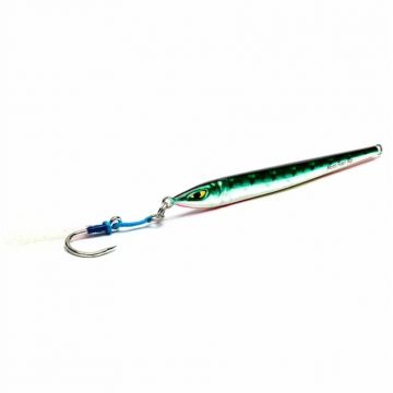 Vobler Pilker Mustad Jig Moonriser, Green Mackeler, 20cm, 120g