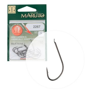 Carlige EnergoTeam Maruto 2267-BN, Black Nickel, 10buc/plic (Marime Carlige: Nr. 1/0)