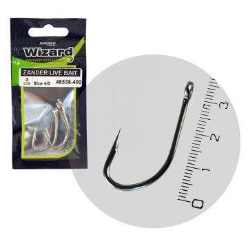 Carlige EnergoTeam Wizard Zander Live Bait Pro Perch (Marime Carlige: Nr. 4/0)