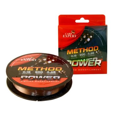 Fir Monofilament Carp Expert Power Method Feeder Brown, 200m (Diametru fir: 0.18 mm)