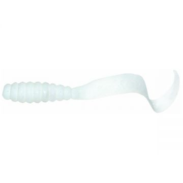 Naluca vierme White Pearl 12cm/ 5 buc/plic Mister Twister