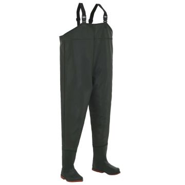 Pantaloni de vânătoare cu cizme verde mărime 41