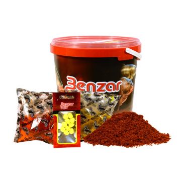 Set Groundbait + Aditivi + Momeli + Galeata Benzar Mix Instant Groundbait Mix, 3kg (Aroma: Crap)