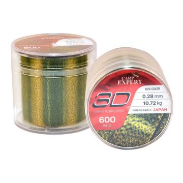 Fir Carp Expert 3D Mono, 600m (Diametru fir: 0.25 mm) Fir Carp Expert 3D Mono, 600m (Diametru fir: 0.25 mm)