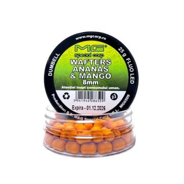 Wafters Mg Special Carp Dumbell LED 8mm, 25g (Aroma: Ananas-Mango)