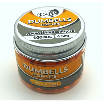 Dumbells Pop-ups Special 6mm 100 Buc. Dumbells Pop-ups Special 6mm 100 Buc.