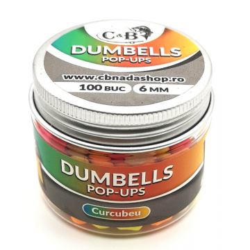 Dumbells Pop-ups Curcubeu 6mm 100 buc. Dumbells Pop-ups Curcubeu 6mm 100 buc.