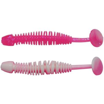 Grub Berkley PowerBait Power Leech, Pink/White, 5 cm, 12 buc/plic Grub Berkley PowerBait Power Leech, Pink/White, 5 cm, 12 buc/plic