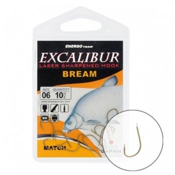 Carlige Excalibur Bream Match Brown (Marime Carlige: Nr. 10)