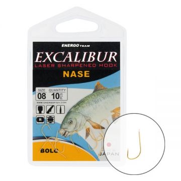 Carlige Excalibur Nase Bolo Gold (Marime Carlige: Nr. 10)