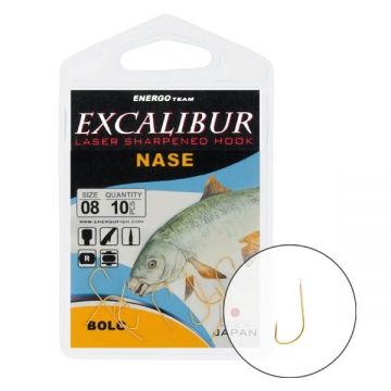 Carlige Excalibur Nase Bolo Gold (Marime Carlige: Nr. 12)