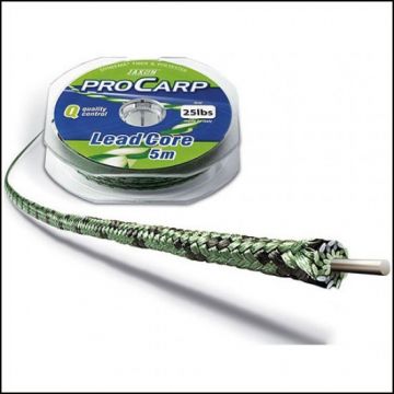 Fir Jaxon Lead Core Pro Carp, verde, 5m (Rezistenta: 30 lbs)