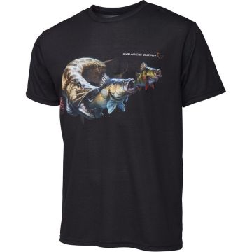 Tricou Savage Gear Cannibal Black (Marime: M) Tricou Savage Gear Cannibal Black (Marime: M)